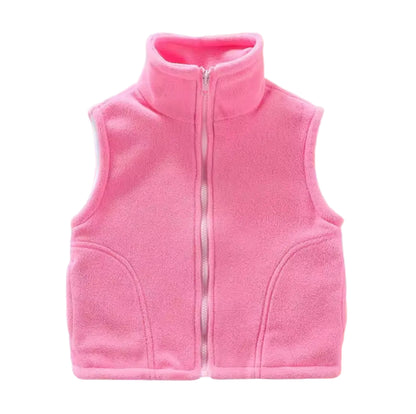 Kids Unisex Fleece BodyWarmer. 14 Colours 3-10Y