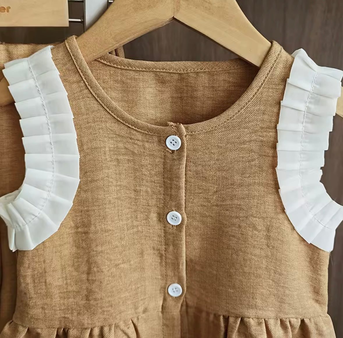 Kids Girls Linen Sleeveless Top & Matching Wide Leg Trousers. 3 Colours 3-10Y