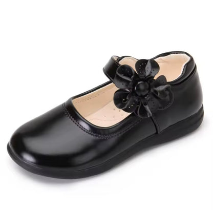 Kids Girls Bowknot Velcro Strap School Shoes. EU Size 26-38