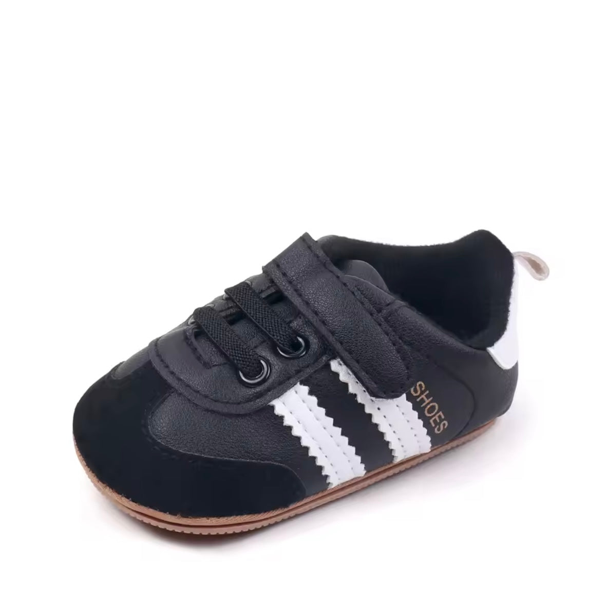 Baby Toddler Soft Velcro Strap Sneakers with Rubber Sole. 3 Colours 0-18M