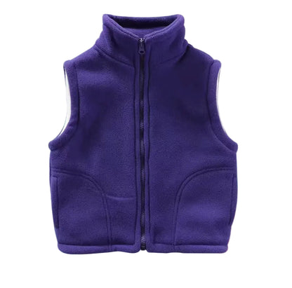 Kids Unisex Fleece BodyWarmer. 14 Colours 3-10Y