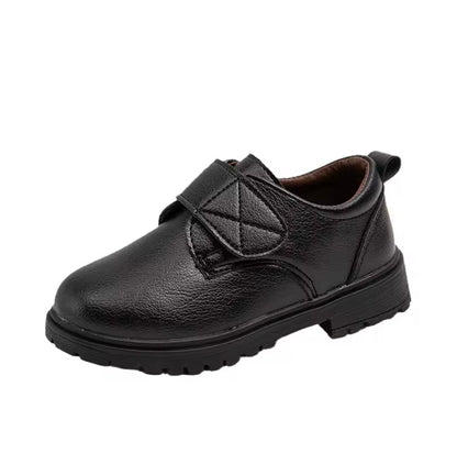 Kids Boys Leather Velcro Strap School Shoes. EU Size 25-38