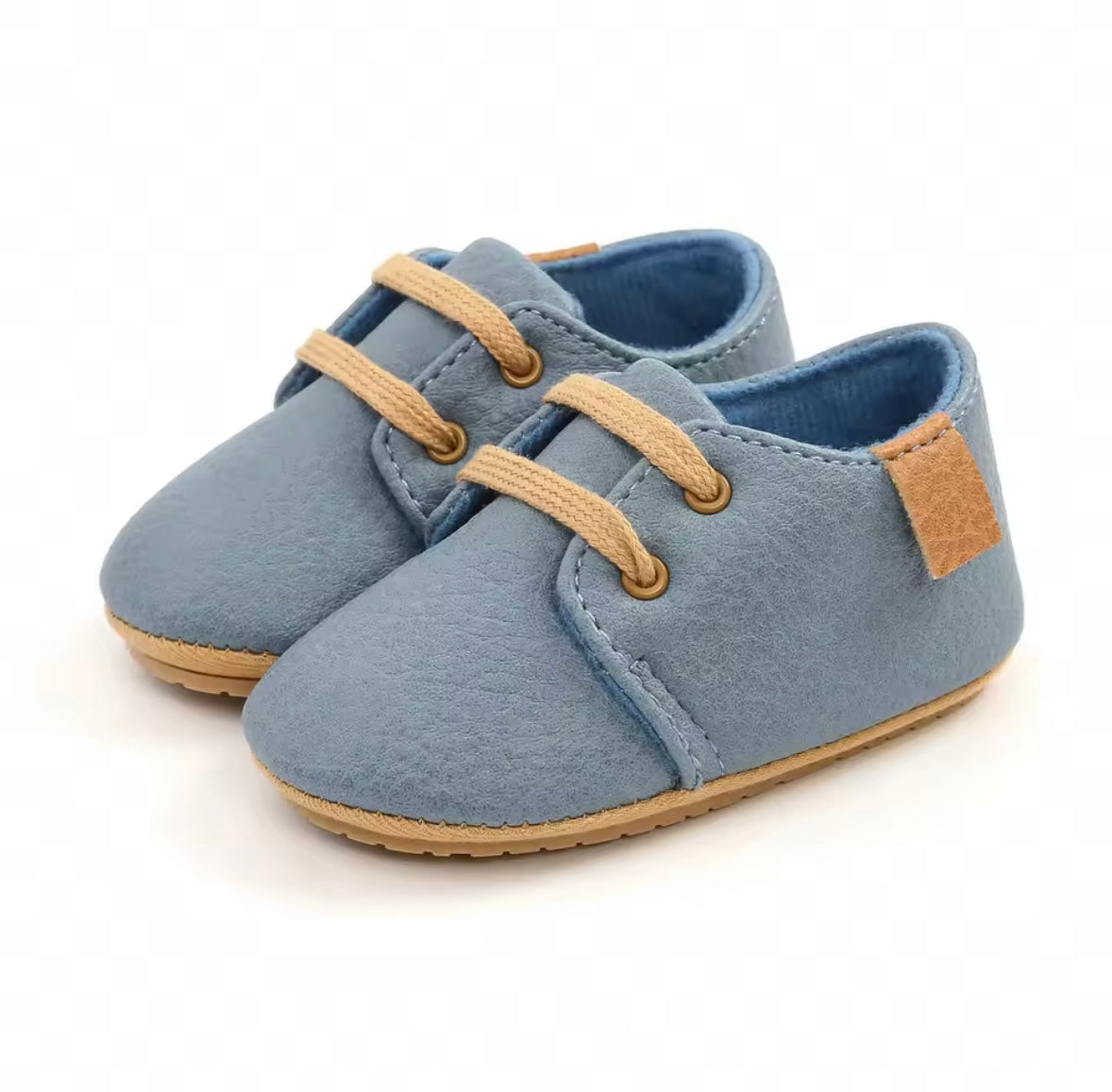 Baby Toddler Unisex Soft Leather Rubber Sole Shoes. 6 Colours 0-18M