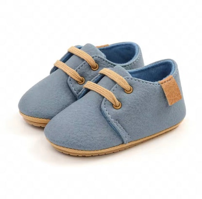 Baby Toddler Unisex Soft Leather Rubber Sole Shoes. 6 Colours 0-18M