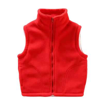 Kids Unisex Fleece BodyWarmer. 14 Colours 3-10Y