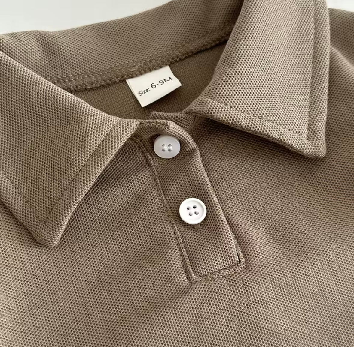 Kids Casual Solid Colour Polo Shirt & Matching Shorts Set. 3 Colours 6M-3Y