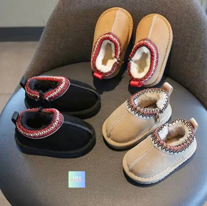 Infant Suede Snow Boots with Fur Lining. 3 colours, EU infant size 15-27