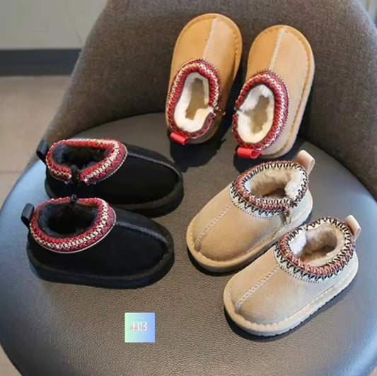 Infant Suede Snow Boots with Fur Lining. 3 colours, EU infant size 15-27