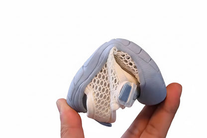 Kids Soft Mesh Velcro Strap Rubber Sole Sandals. 3 Colours EU15-EU25
