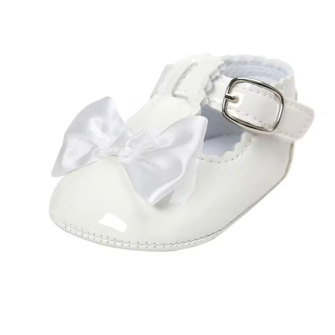 Baby Toddler Girls Patent Bowknot Buckle Strap Shoes. 5 Colours 0M-18M