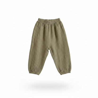 Kids Unisex Lightweight Loose Fit Casual Trousers. 8 Colours 9M-6Y