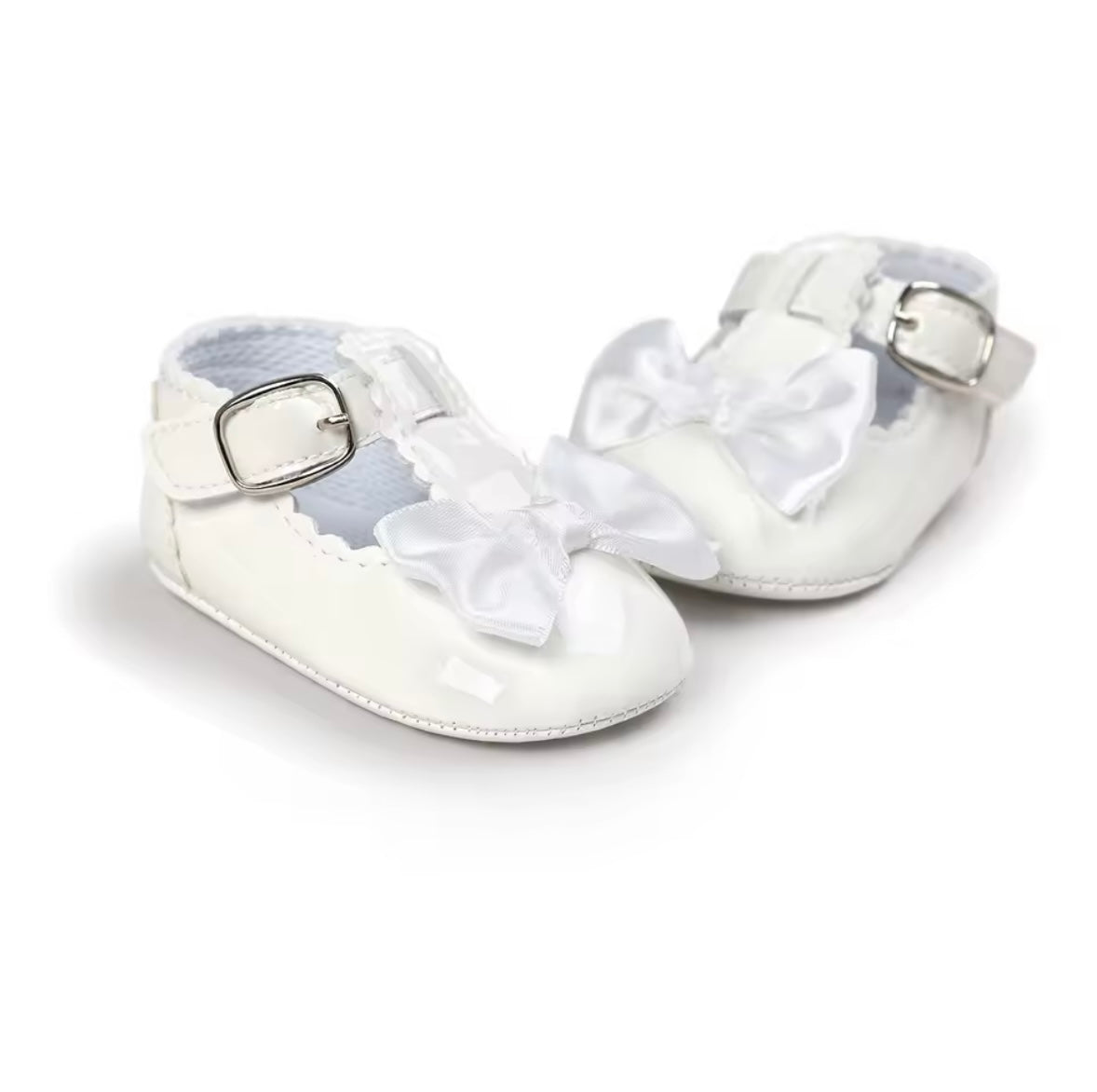 Baby Toddler Girls Patent Bowknot Buckle Strap Shoes. 5 Colours 0M-18M