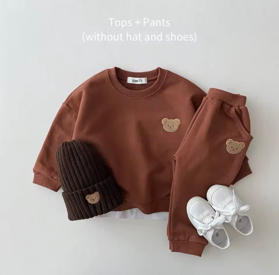 Kids Unisex Casual Sweatshirt & Pants Set. 5 Colours 6M-4Y