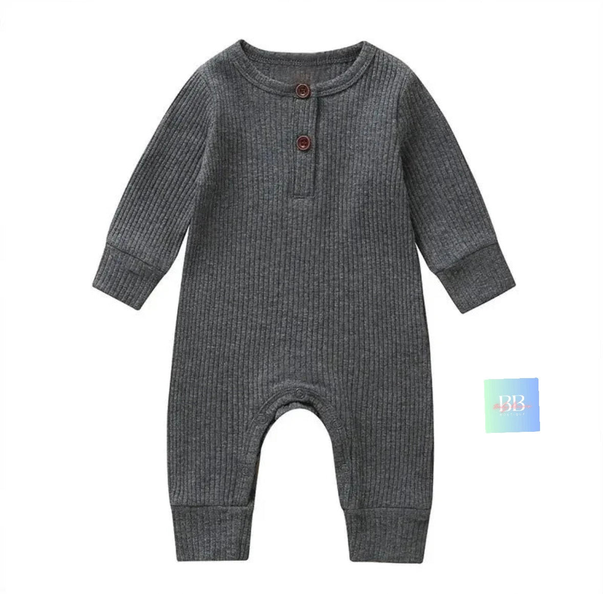 Baby/Toddler Cotton Long Sleeve Romper Playsuit. 7 Colours, 0-18M