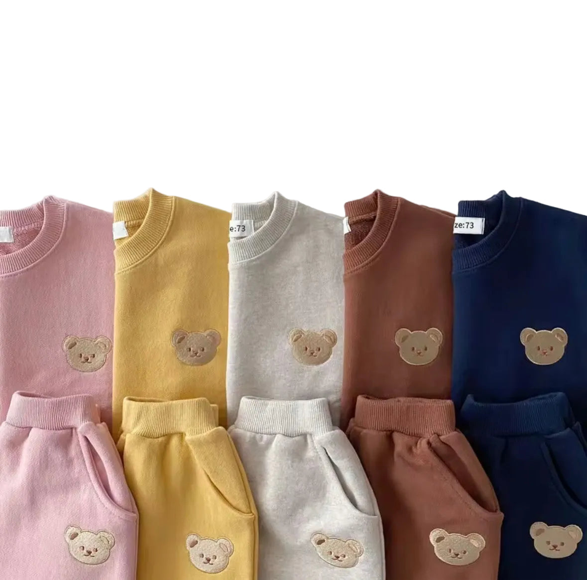 Kids Unisex Casual Sweatshirt & Pants Set. 5 Colours 6M-4Y