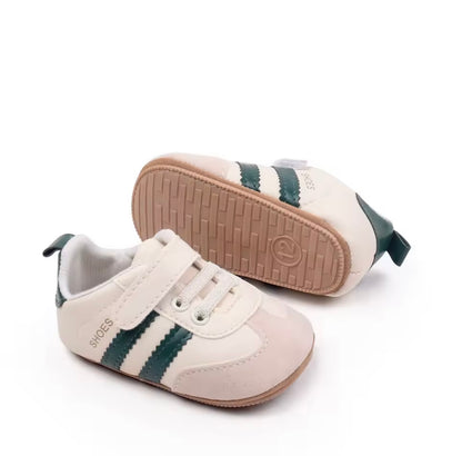 Baby Toddler Soft Velcro Strap Sneakers with Rubber Sole. 3 Colours 0-18M
