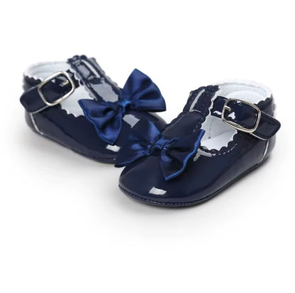 Baby Toddler Girls Patent Bowknot Buckle Strap Shoes. 5 Colours 0M-18M