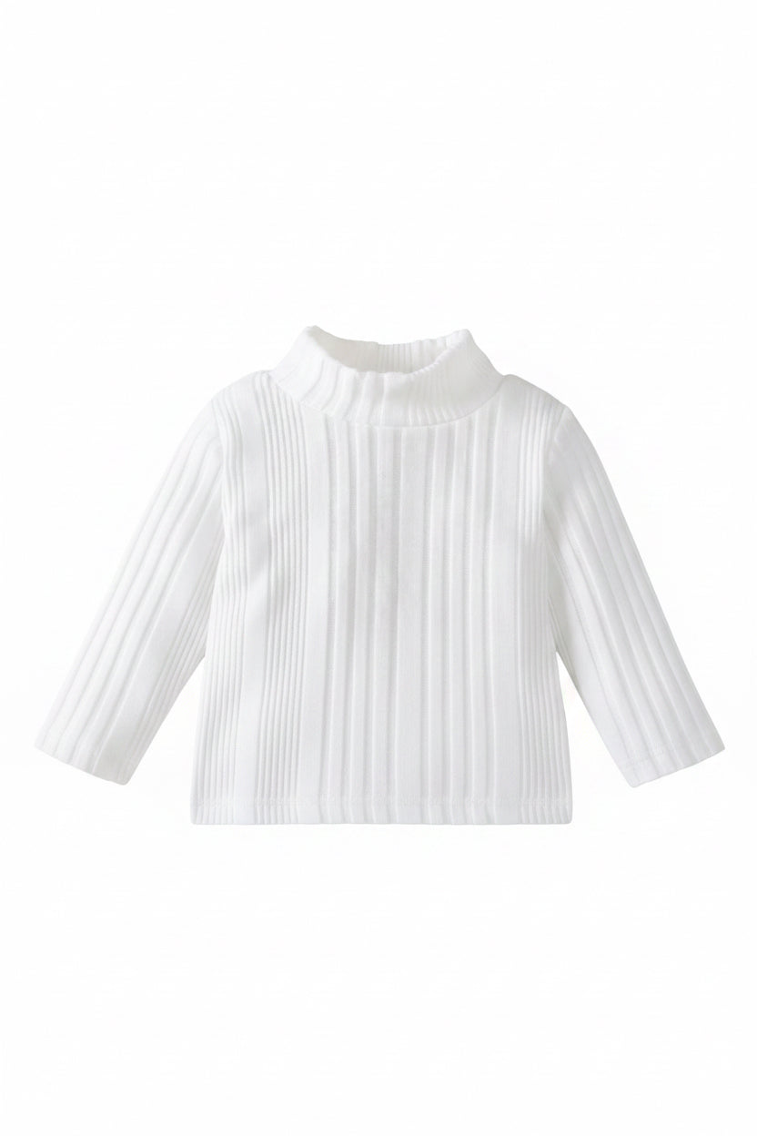 Baby Toddler Girls Ribbed Bowknot Dungarees & Ribbed Long Sleeve Top Set. 2 Colours 3-24M