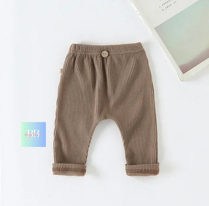 Baby/Toddler Soft Cord Trousers. 6-24M, 5 Colours