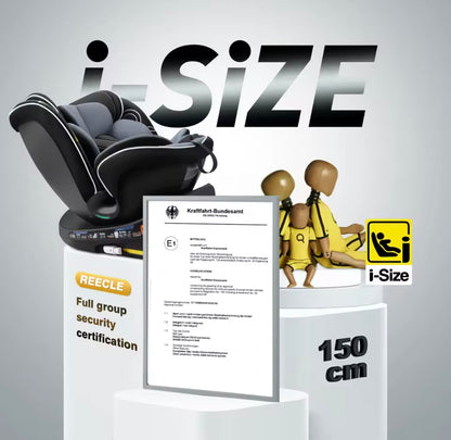 Kids Reecle I-Size 360 Swivel ISOFIX Car Seat. 0-12Y 3 Colours Available
