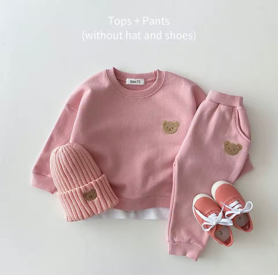 Kids Unisex Casual Sweatshirt & Pants Set. 5 Colours 6M-4Y