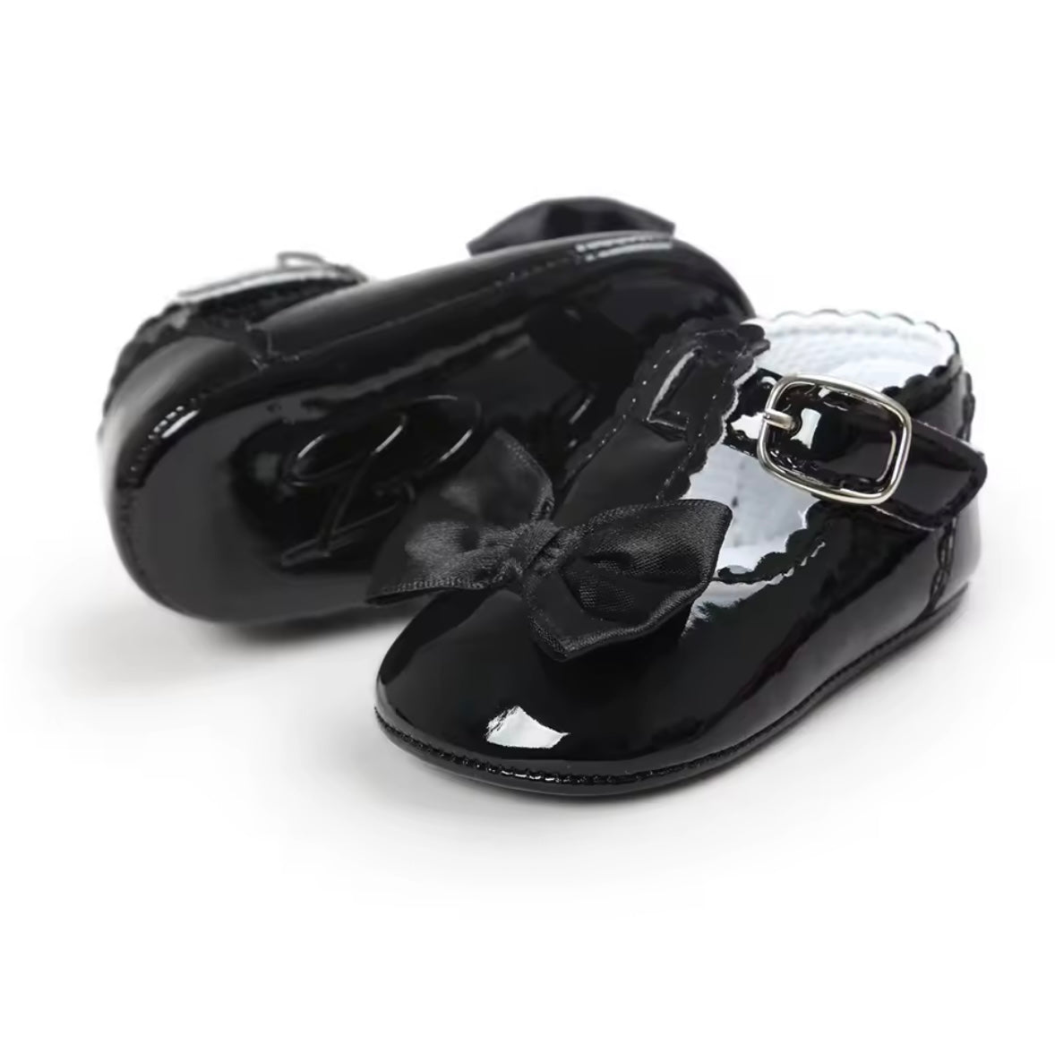 Baby Toddler Girls Patent Bowknot Buckle Strap Shoes. 5 Colours 0M-18M