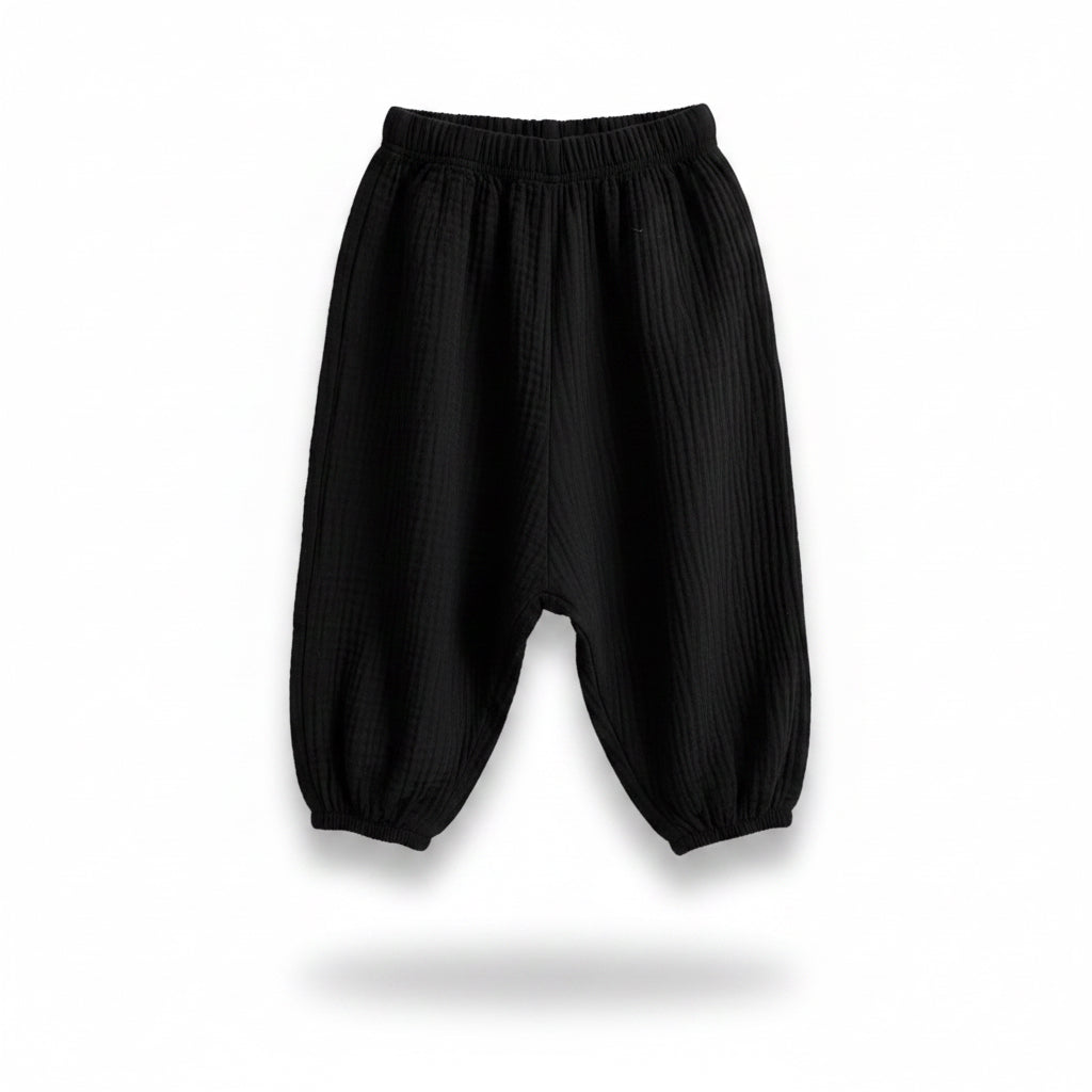 Kids Unisex Lightweight Loose Fit Casual Trousers. 8 Colours 9M-6Y