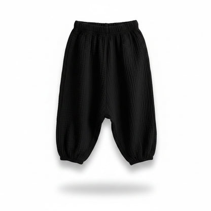 Kids Unisex Lightweight Loose Fit Casual Trousers. 8 Colours 9M-6Y