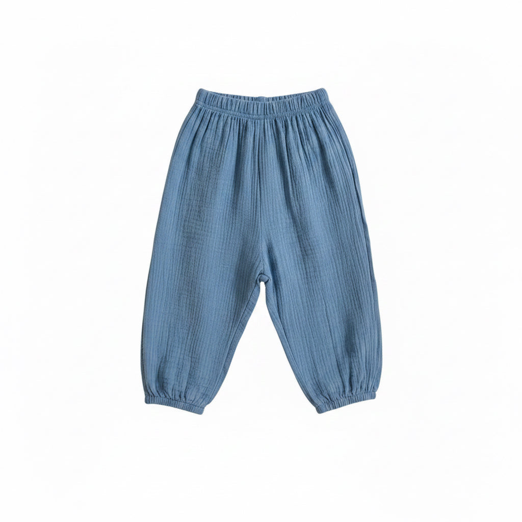 Kids Unisex Lightweight Loose Fit Casual Trousers. 8 Colours 9M-6Y