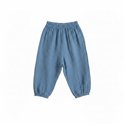 Kids Unisex Lightweight Loose Fit Casual Trousers. 8 Colours 9M-6Y