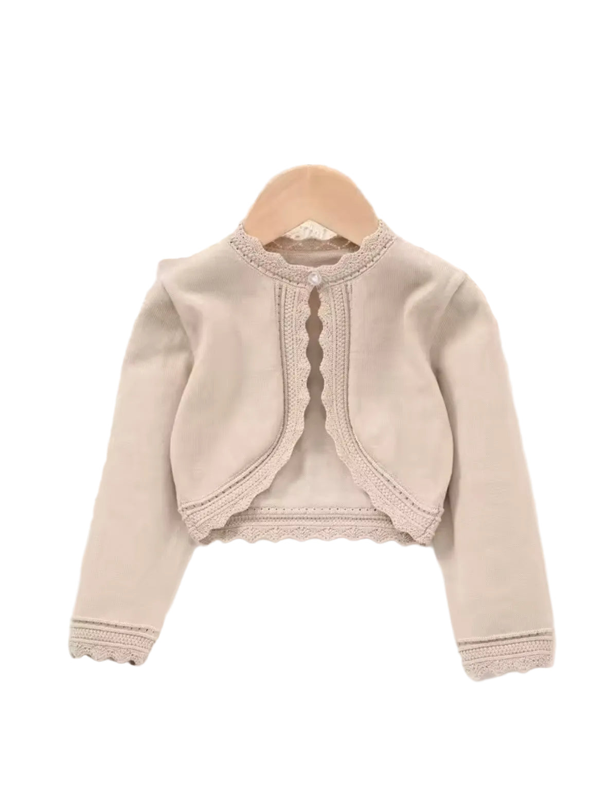 Kids Girls Lightweight Long Sleeve Shawl Cardigan. 4 Colours 1-24M