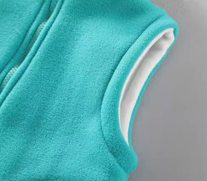 Kids Unisex Fleece BodyWarmer. 14 Colours 3-10Y