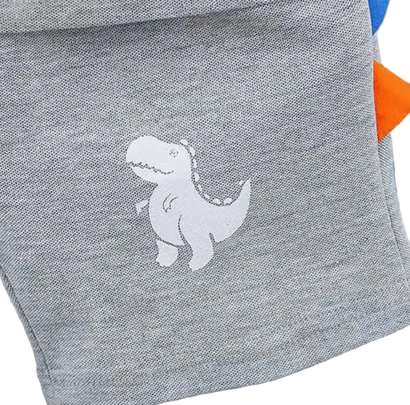 Kids Boys Lightweight Dinosaur Polo Shirt & Shorts Set. 3 Colours 12M-5Y