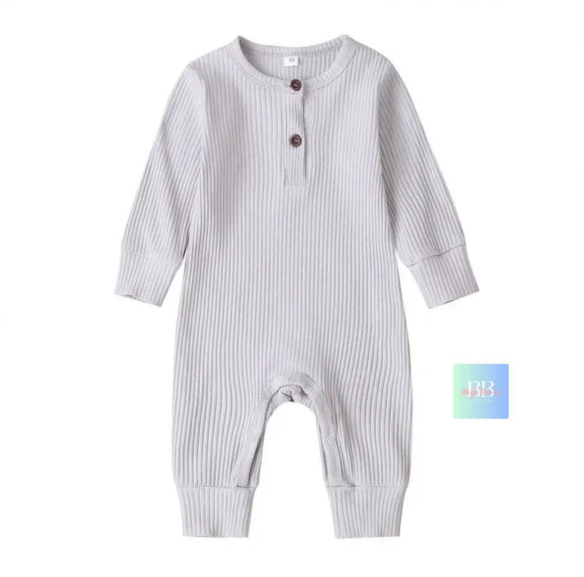 Baby/Toddler Cotton Long Sleeve Romper Playsuit. 7 Colours, 0-18M