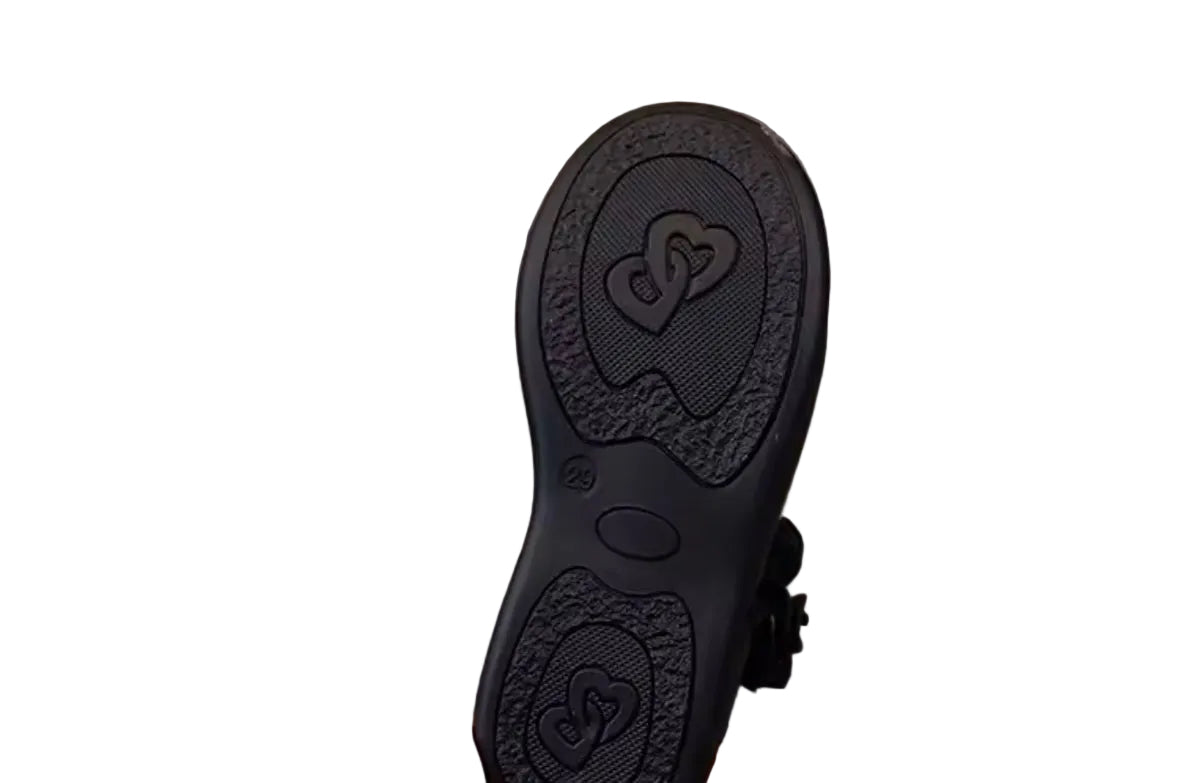 Kids Girls Bowknot Velcro Strap School Shoes. EU Size 26-38