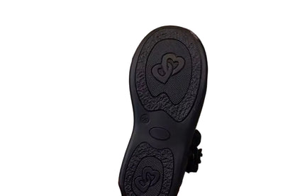 Kids Girls Bowknot Velcro Strap School Shoes. EU Size 26-38