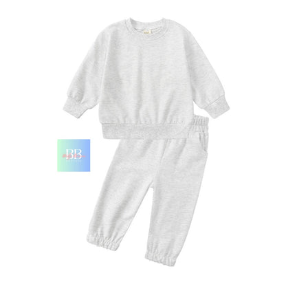 Kids Casual Long Sleeve Sweatshirt & Tracksuit Pants. 12M-13Y, 5 colours