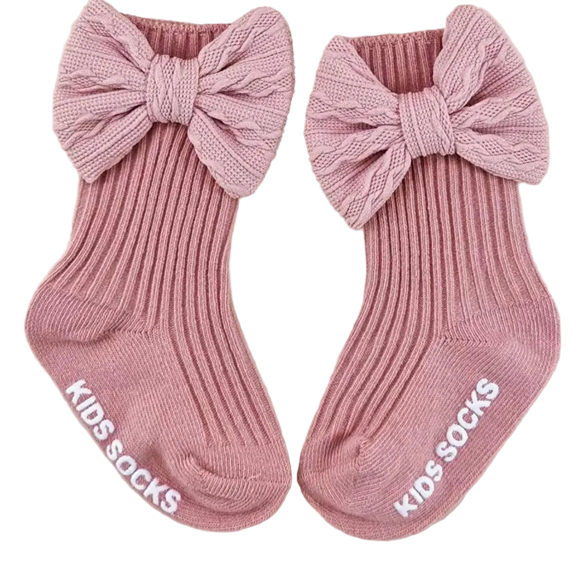 Baby Toddler Girls Bowknot Headscarf Hat & Matching Bowknot Socks. 5 Colours Fits 0-6M