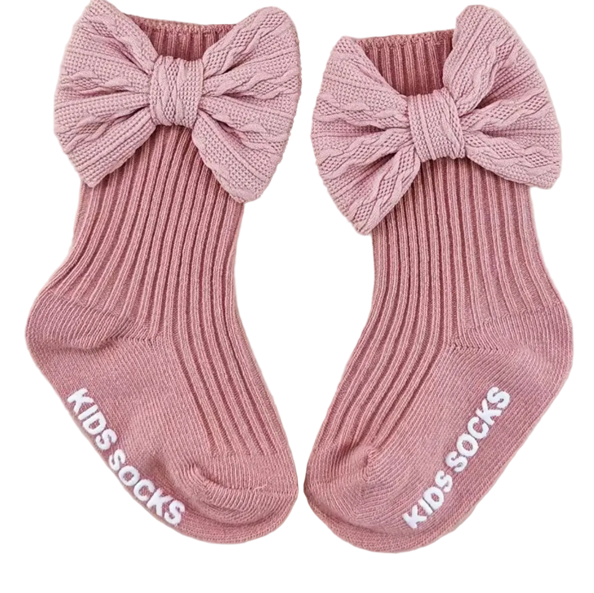 Baby Toddler Girls Bowknot Headscarf Hat & Matching Bowknot Socks. 5 Colours Fits 0-6M