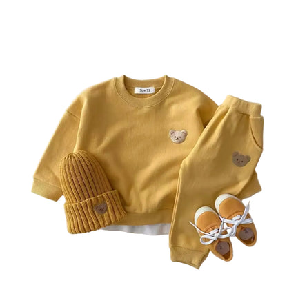 Kids Unisex Casual Sweatshirt & Pants Set. 5 Colours 6M-4Y