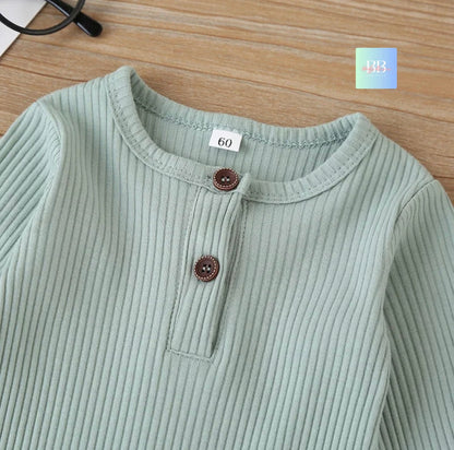 Baby/Toddler Cotton Long Sleeve Romper Playsuit. 7 Colours, 0-18M