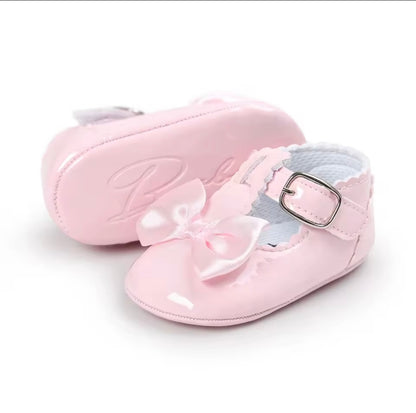 Baby Toddler Girls Patent Bowknot Buckle Strap Shoes. 5 Colours 0M-18M