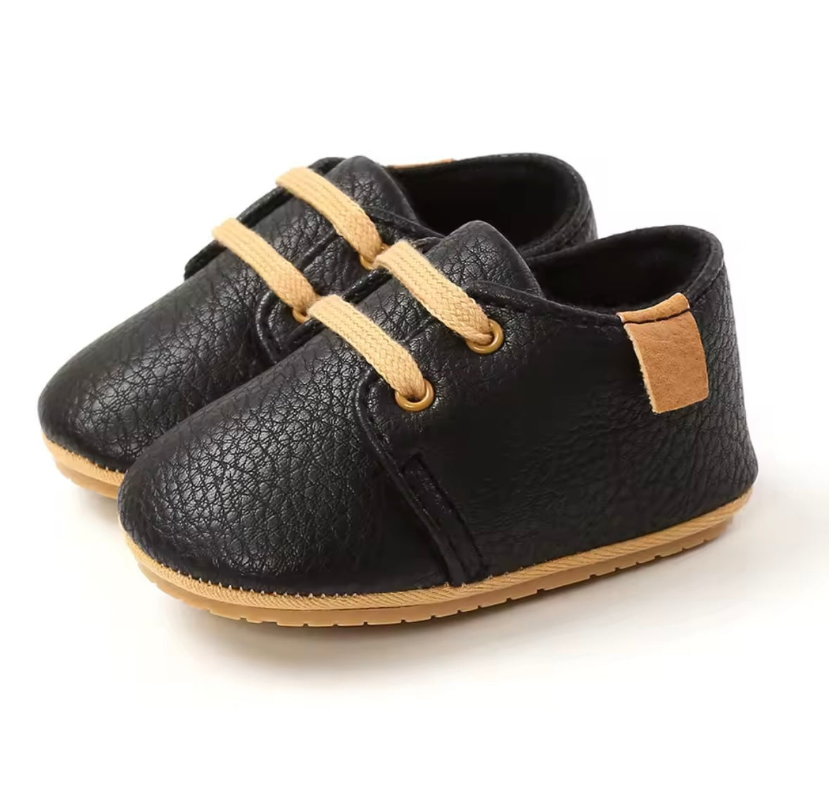 Baby Toddler Unisex Soft Leather Rubber Sole Shoes. 6 Colours 0-18M