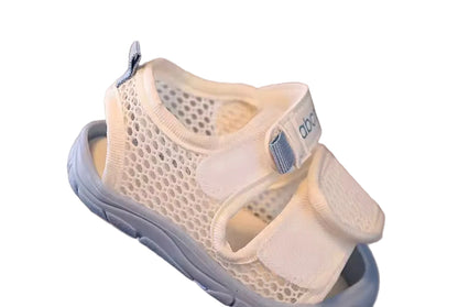 Kids Soft Mesh Velcro Strap Rubber Sole Sandals. 3 Colours EU15-EU25