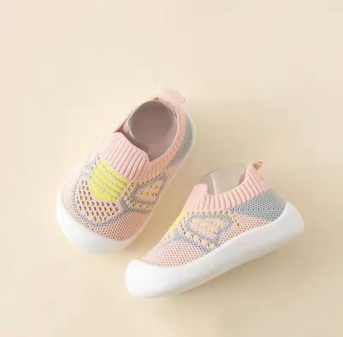 Baby Toddler Soft Slip On Mesh Sock Shoes. 5 Colours 0M-4Y