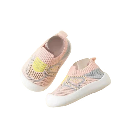 Baby Toddler Soft Slip On Mesh Sock Shoes. 5 Colours 0M-4Y
