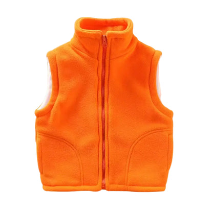 Kids Unisex Fleece BodyWarmer. 14 Colours 3-10Y