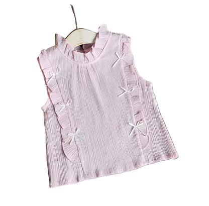 Kids Girls Lightweight Ruffled Top & Shorts Set. 3 Colours 12M-4Y