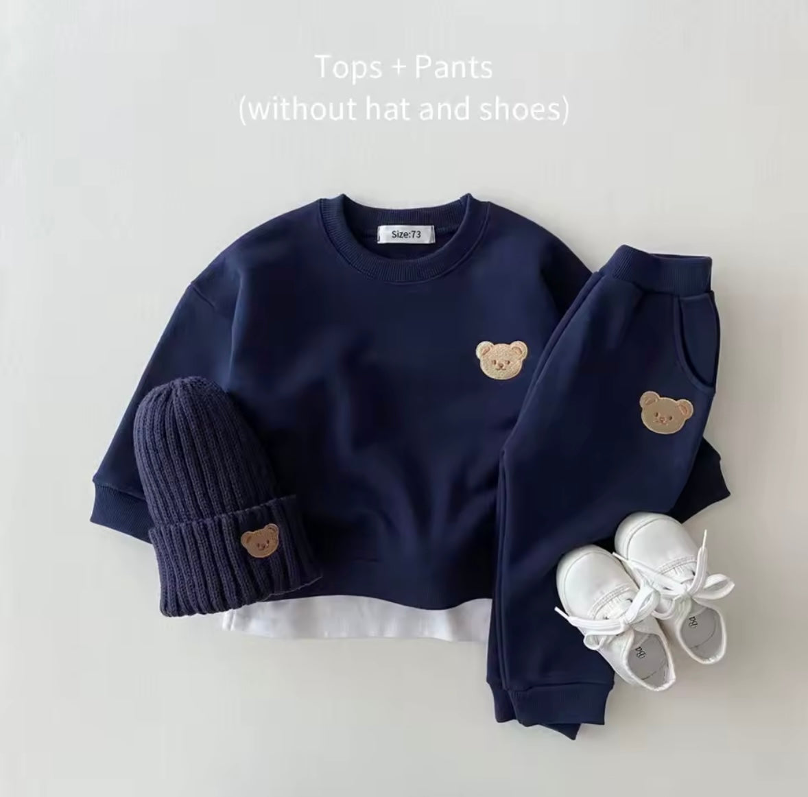 Kids Unisex Casual Sweatshirt & Pants Set. 5 Colours 6M-4Y