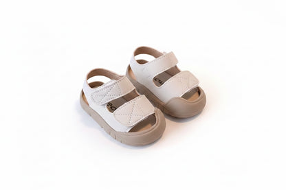 Kids Unisex Chunky Soft PU Leather Velcro Strap Sandals. 3 Colours EU15-25 infants